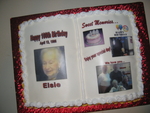 Elsie's 100th birthday memory book cake